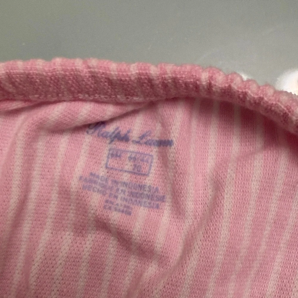 Ralph Lauren Pink Striped Polo Dress with Bloomer